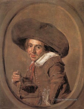Un jeune homme dans un grand chapeau portrait Siècle d’or néerlandais Frans Hals Peinture à l'huile